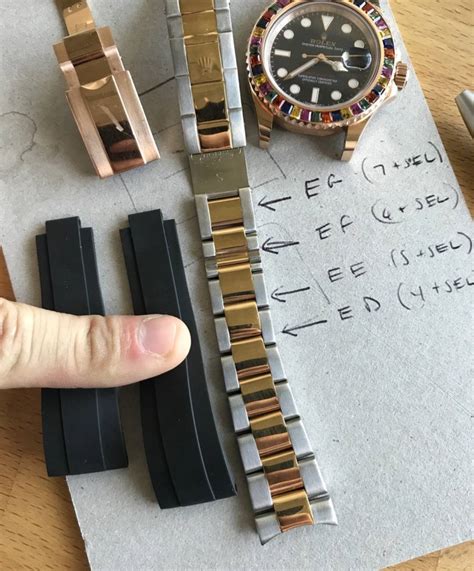 how to change the size of rolex band|Rolex oysterflex strap size chart.